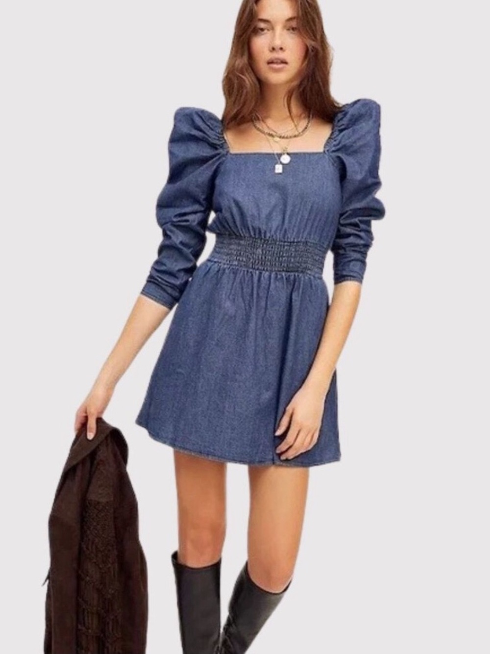 Free People Molly Chambray Dress